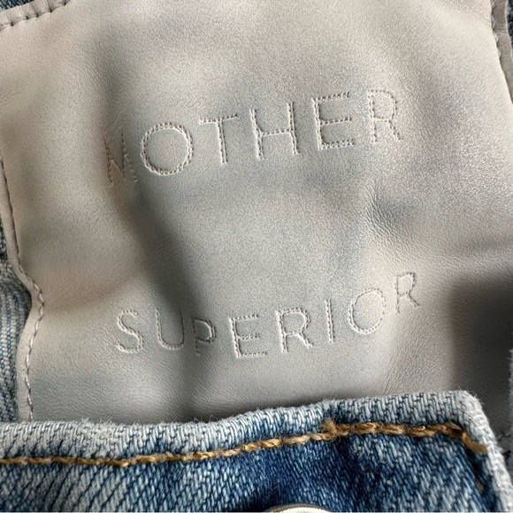 MOTHER The Super Stunner Ankle Blue Jeans, Distressed Denim, size 29 - Picture 6 of 9